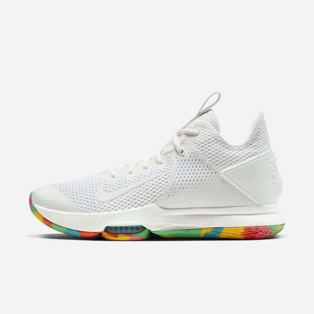 Chaussure De Basket Nike LeBron Witness 4 Blanche 2760-854 Summit White/Opti Yellow/Oracle Aqua/Summit White Homme | TJQ-81233312